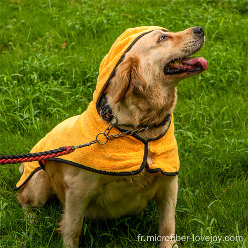 Nouveaux peignoirs pour chiens Serviettes de bain forte absorption d&#39;eau